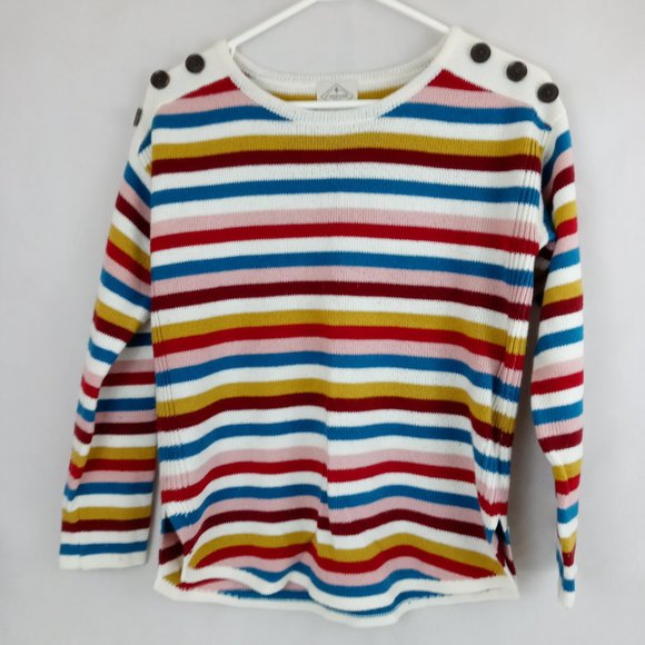 St. John's Bay Multi-Color Striped Sweater Size PS - Picture 1 of 4